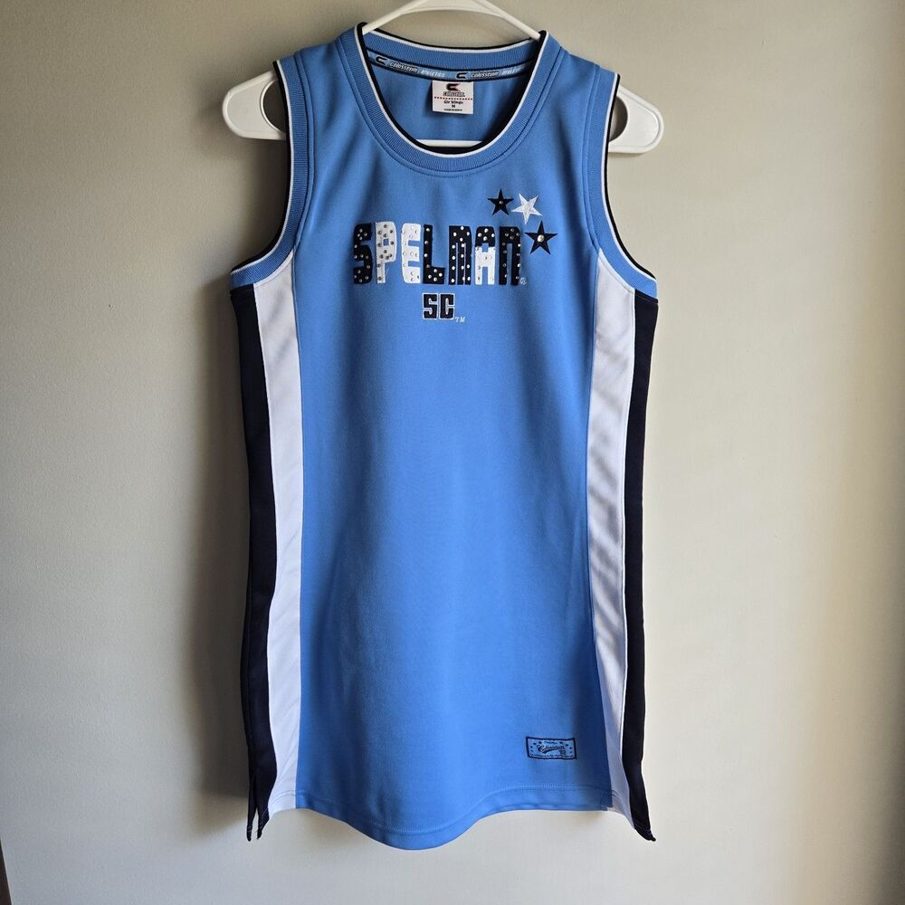 Colosseum Spelman College Jersey Dress  Size M Blue White Jaguars